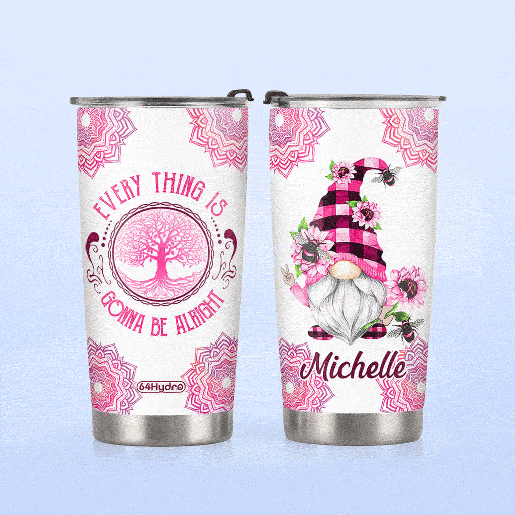 Pink Gnome BRC Tree Of Life ABLZ1609011Z Stainless Steel Tumbler
