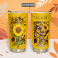 Butterfly Sunflower HTQ0411003 Stainless Steel Tumbler