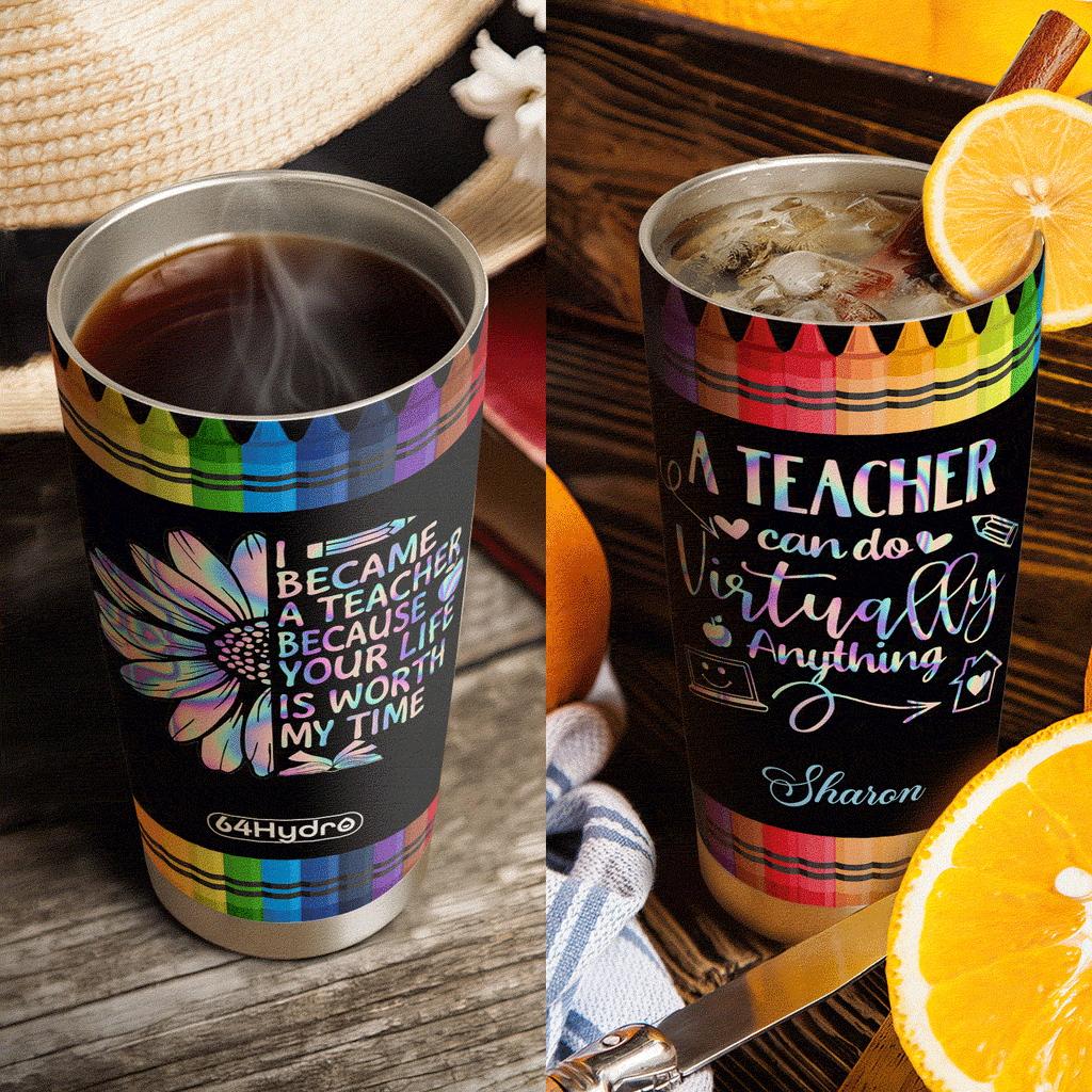 Teacher Crayon KD2 KHL1610013 Stainless Steel Tumbler