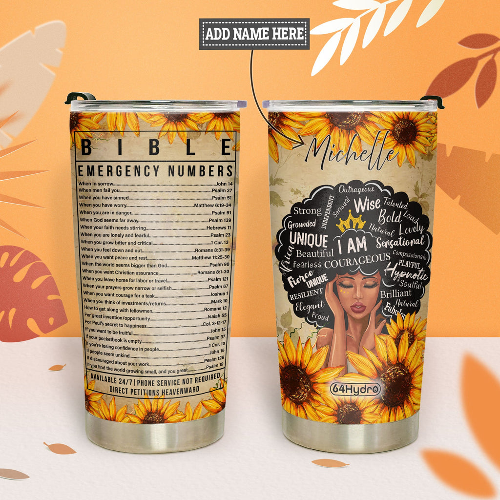 Black Women Faith PYR1211002 Stainless Steel Tumbler