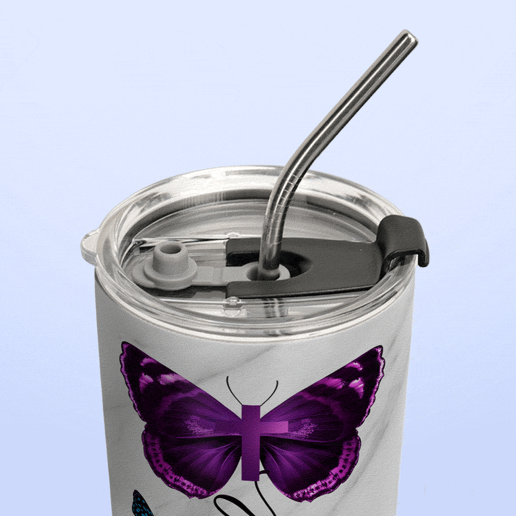 Butterfly Faith Hope Love TAS2711006 Stainless Steel Tumbler
