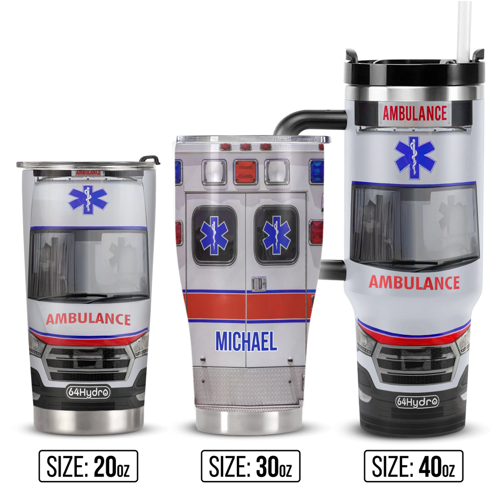 Ambulance Car ANRZ04113393BQ Stainless Steel Tumbler