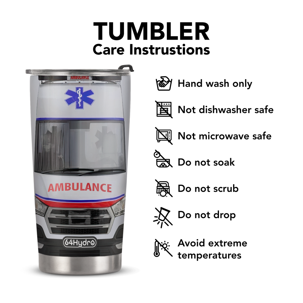Ambulance Car ANRZ04113393BQ Stainless Steel Tumbler