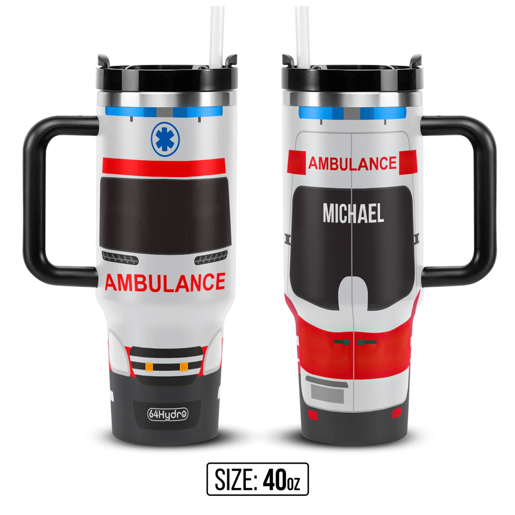 Ambulance Van ANRZ04116867WJ Stainless Steel Tumbler