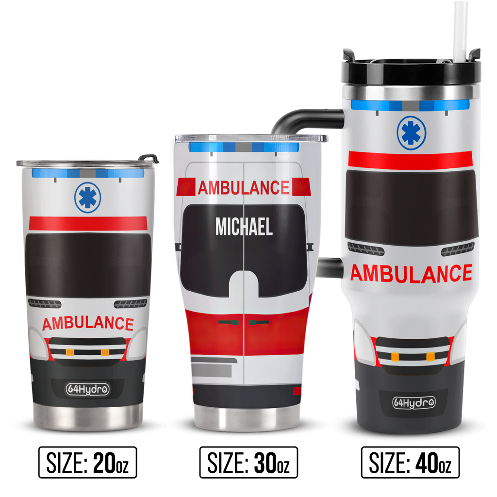 Ambulance Van ANRZ04116867WJ Stainless Steel Tumbler