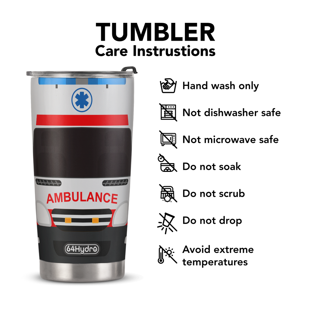 Ambulance Van ANRZ04116867WJ Stainless Steel Tumbler