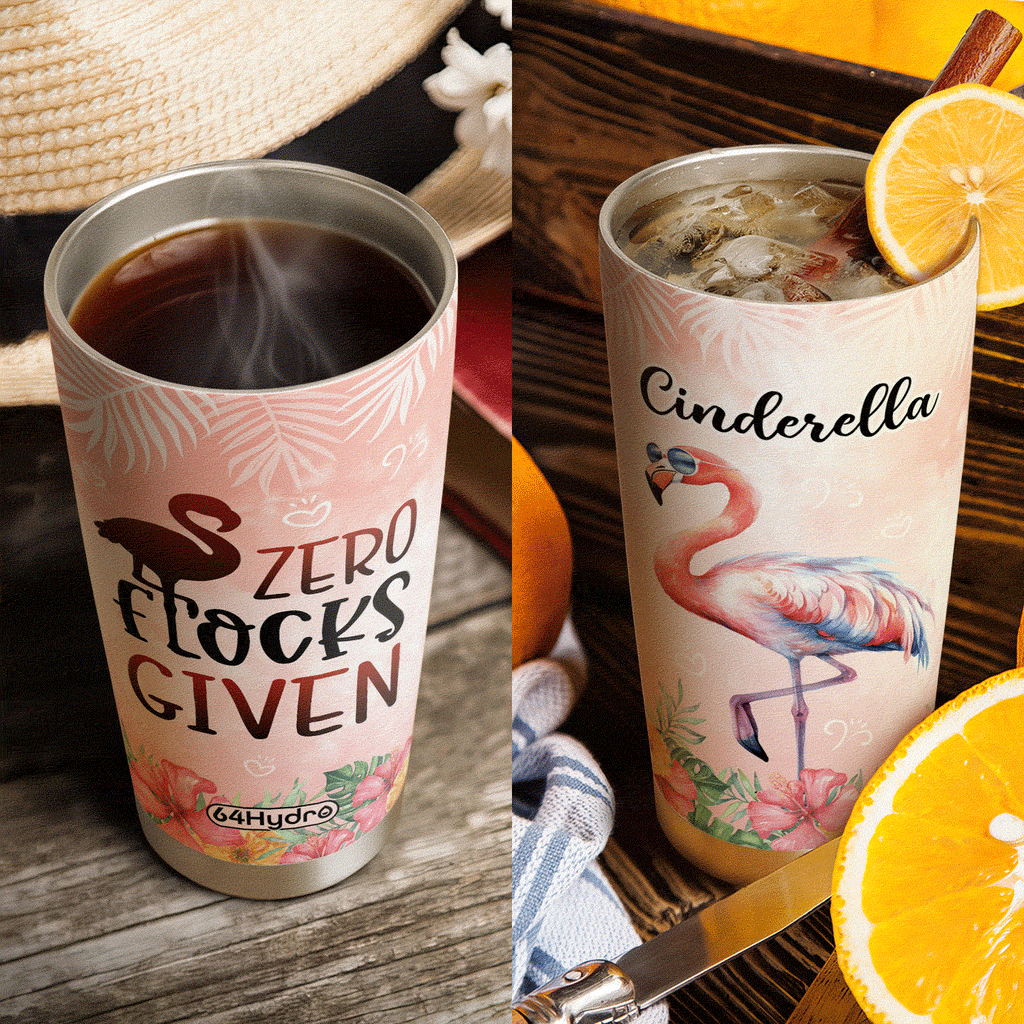 Flamingo Zero Flocks Given NNRZ280623146 Stainless Steel Tumbler