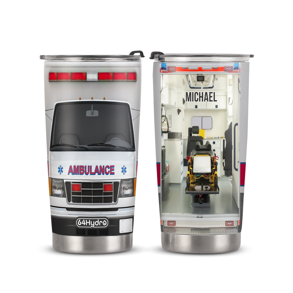Ambulance Emergency Car ANRZ04118330AH Stainless Steel Tumbler