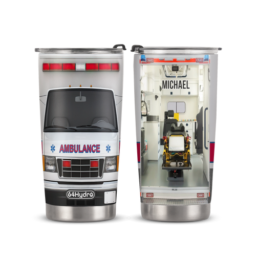 Ambulance Emergency Car ANRZ04118330AH Stainless Steel Tumbler