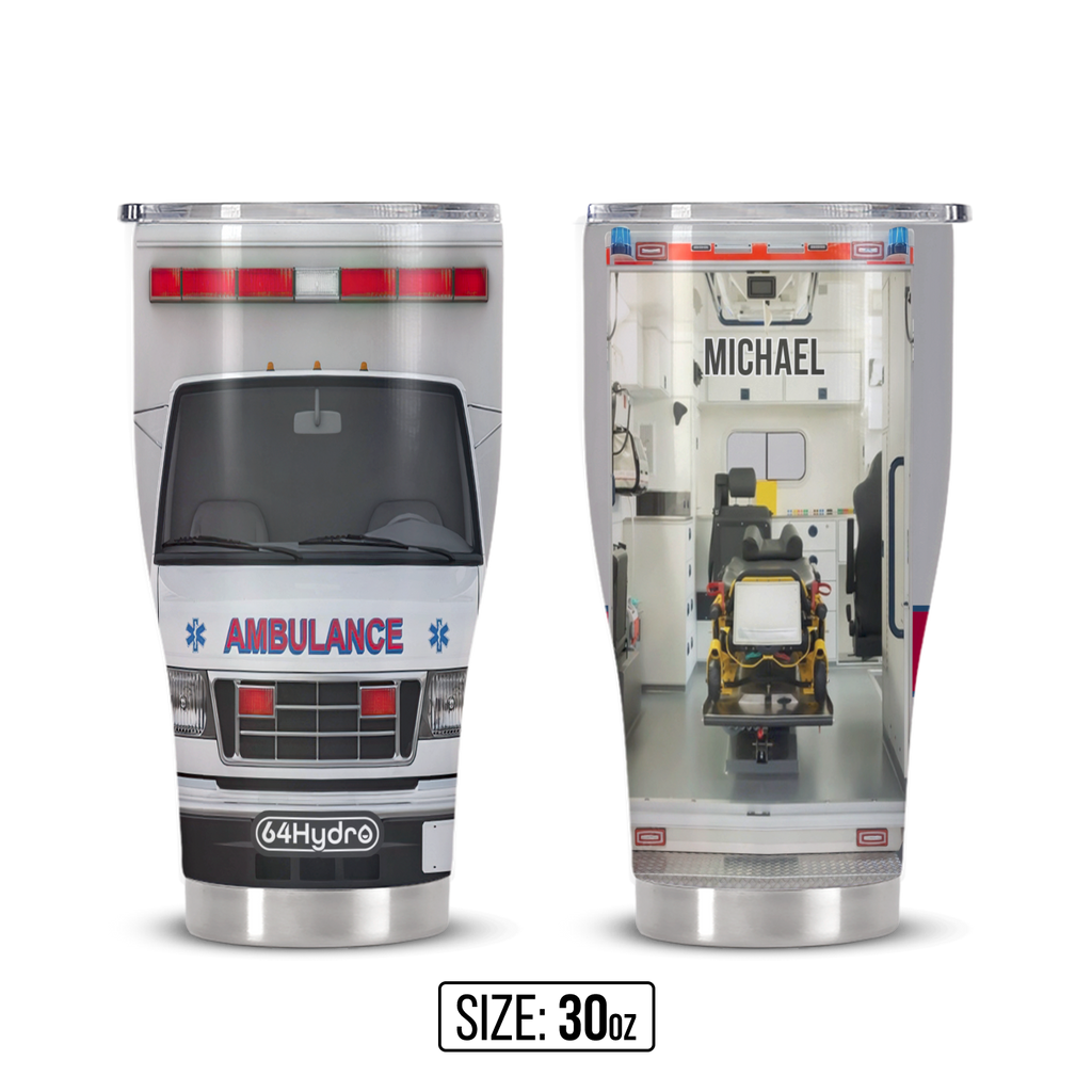 Ambulance Emergency Car ANRZ04118330AH Stainless Steel Tumbler