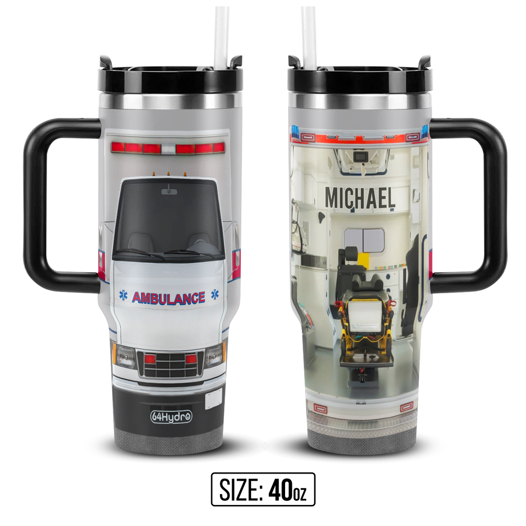 Ambulance Emergency Car ANRZ04118330AH Stainless Steel Tumbler