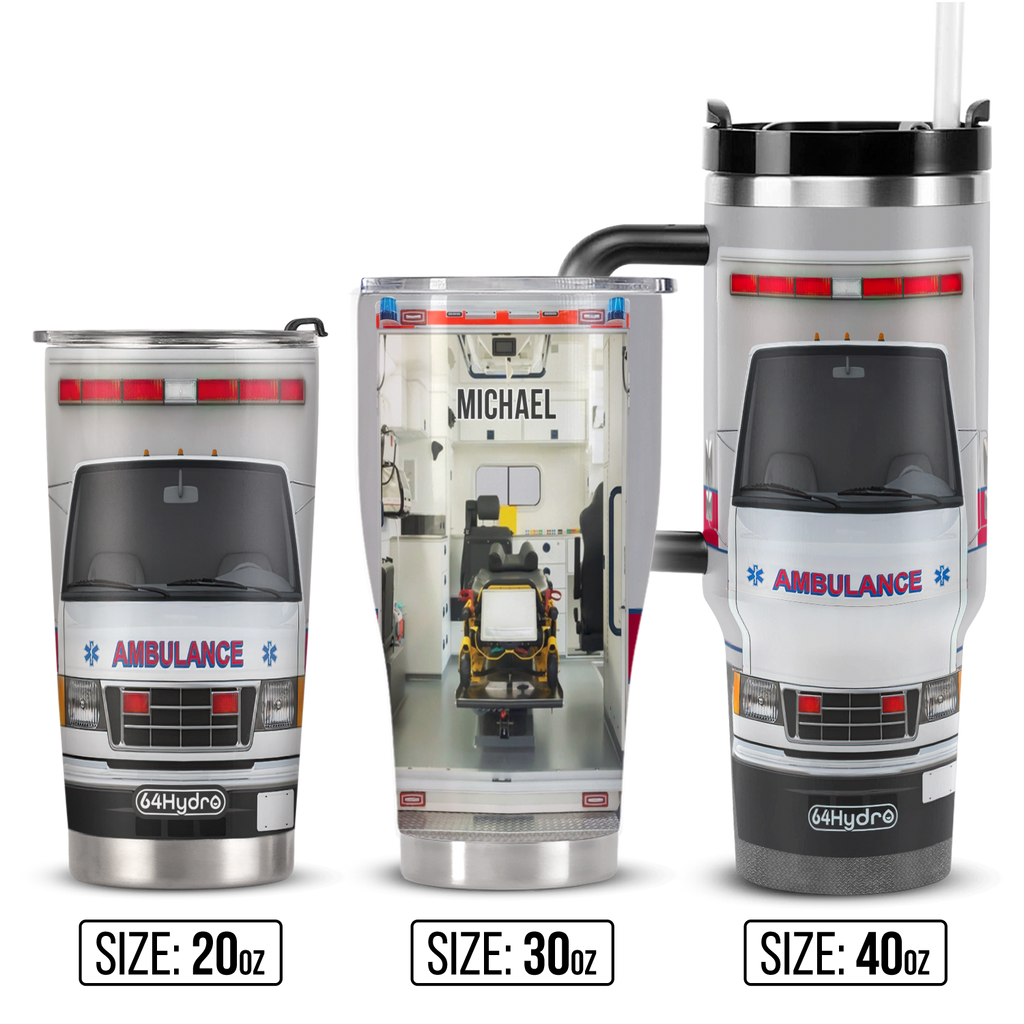 Ambulance Emergency Car ANRZ04118330AH Stainless Steel Tumbler