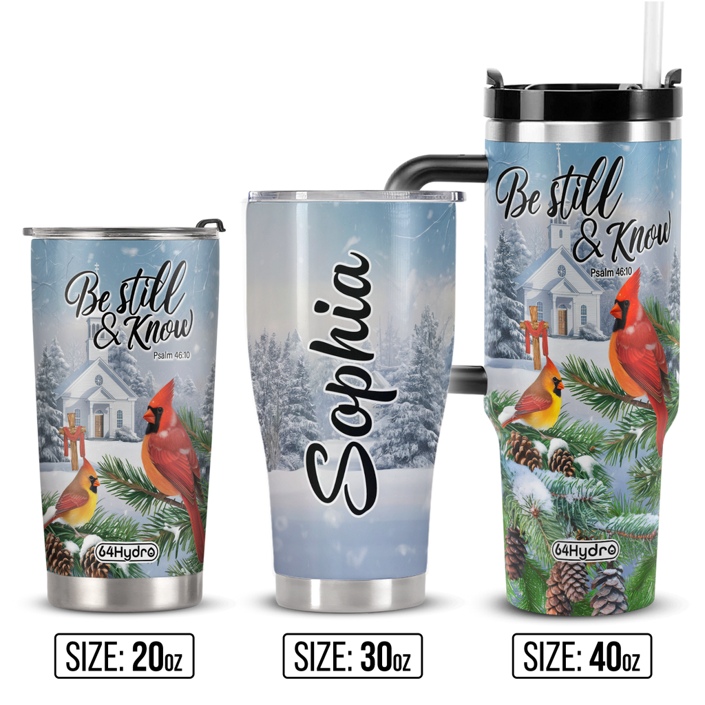 Be Still And Know Psalm 46 10 ANRZ04113531OV Stainless Steel Tumbler
