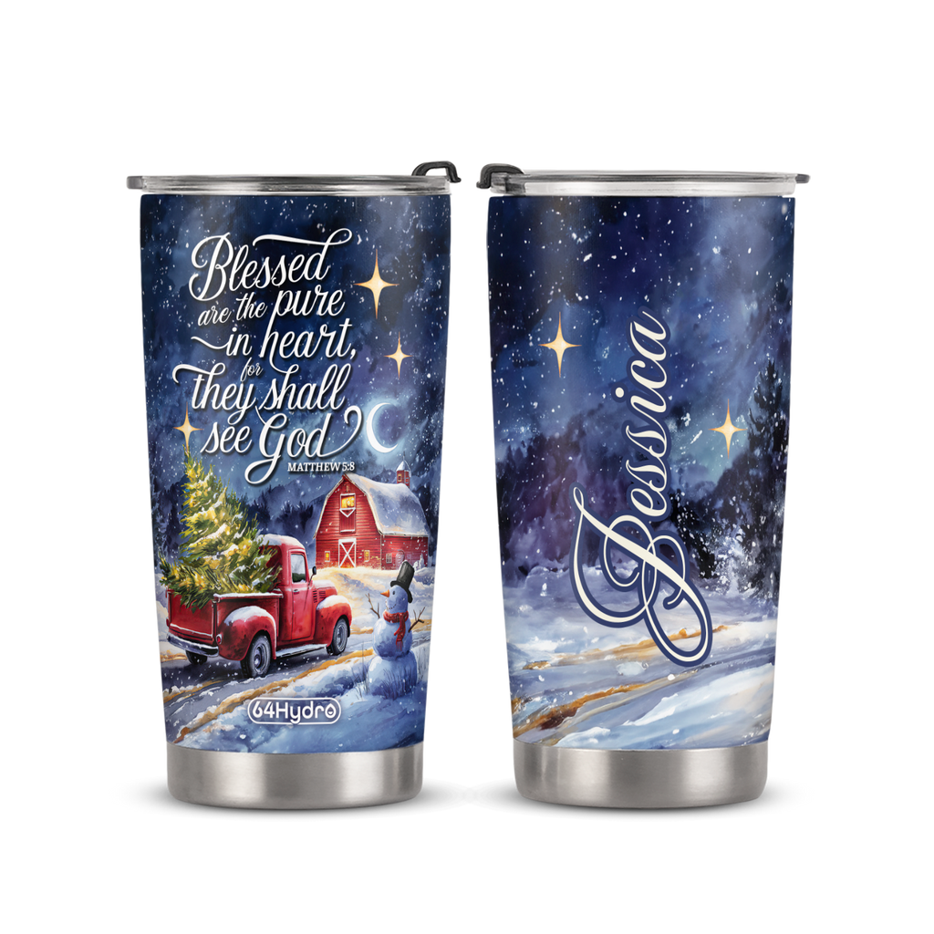 Blessed Are The Pure In Heart For They Shall See God Matthew 5 8 ANRZ04110516UH Stainless Steel Tumbler