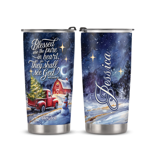 Blessed Are The Pure In Heart For They Shall See God Matthew 5 8 ANRZ04110516UH Stainless Steel Tumbler