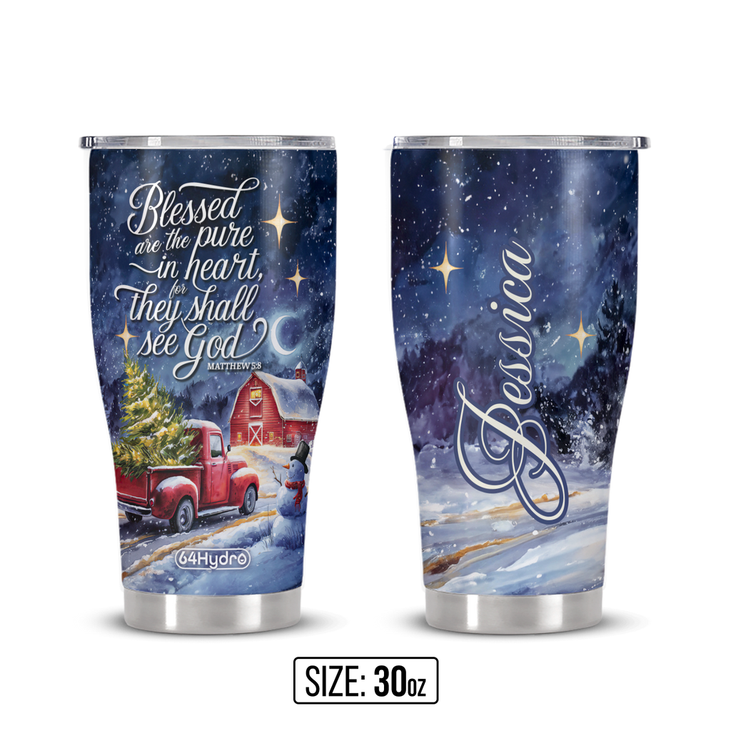Blessed Are The Pure In Heart For They Shall See God Matthew 5 8 ANRZ04110516UH Stainless Steel Tumbler