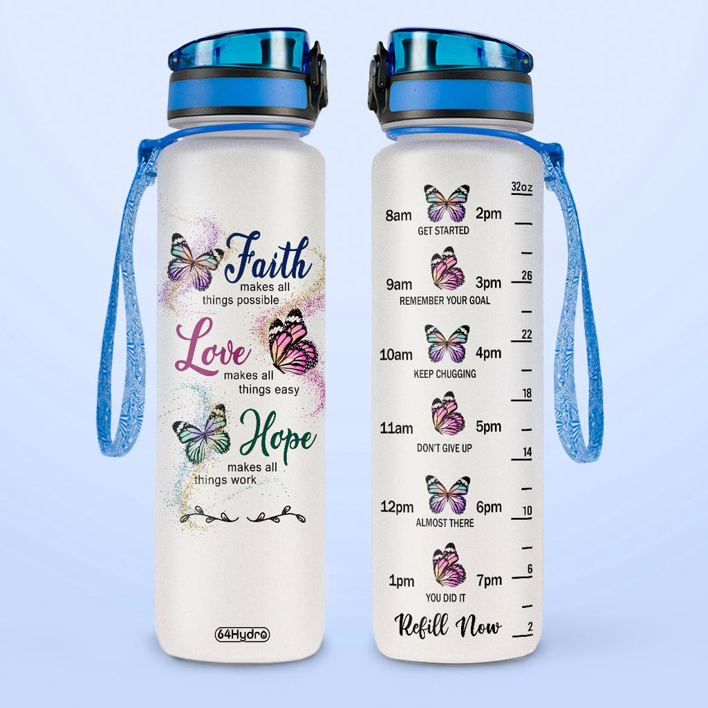 Butterfly Faith HTRZ15088800LZ Water Tracker Bottle