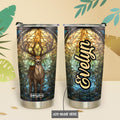 Deer Stained Glass HTRZ15097078QA Stainless Steel Tumbler