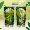 Dragonfly Peridot Crystal Mosaic HTRZ07092687YB Stainless Steel Tumbler