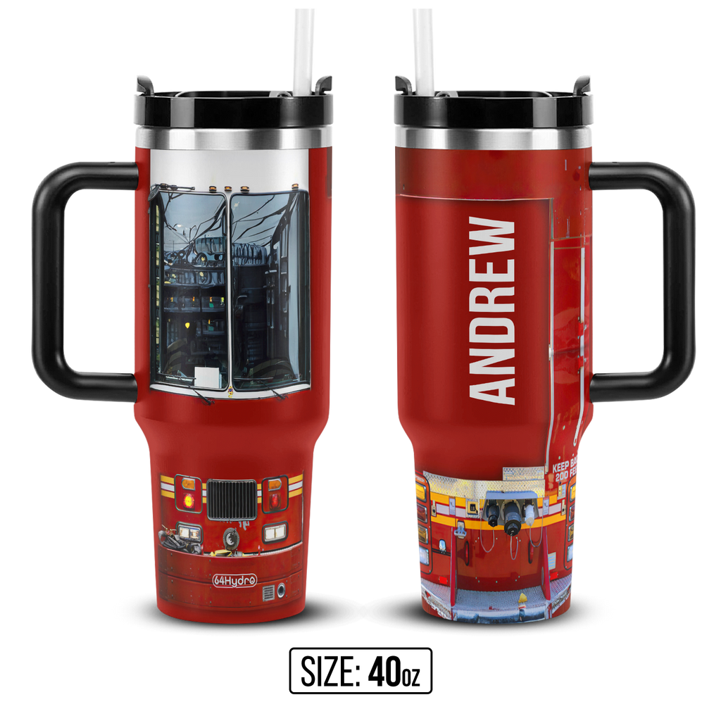 Firetruck Firefighter ANRZ04119241VP Stainless Steel Tumbler