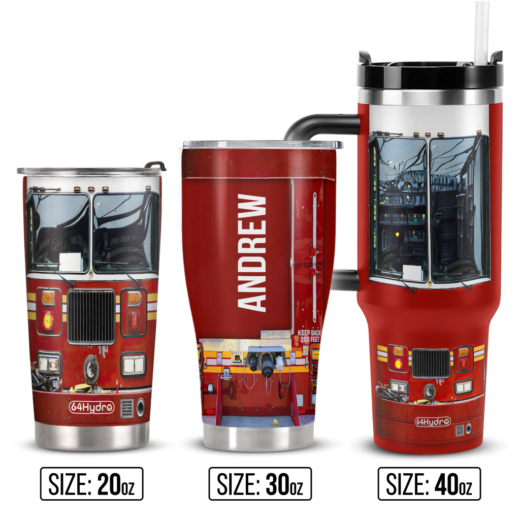 Firetruck Firefighter ANRZ04119241VP Stainless Steel Tumbler