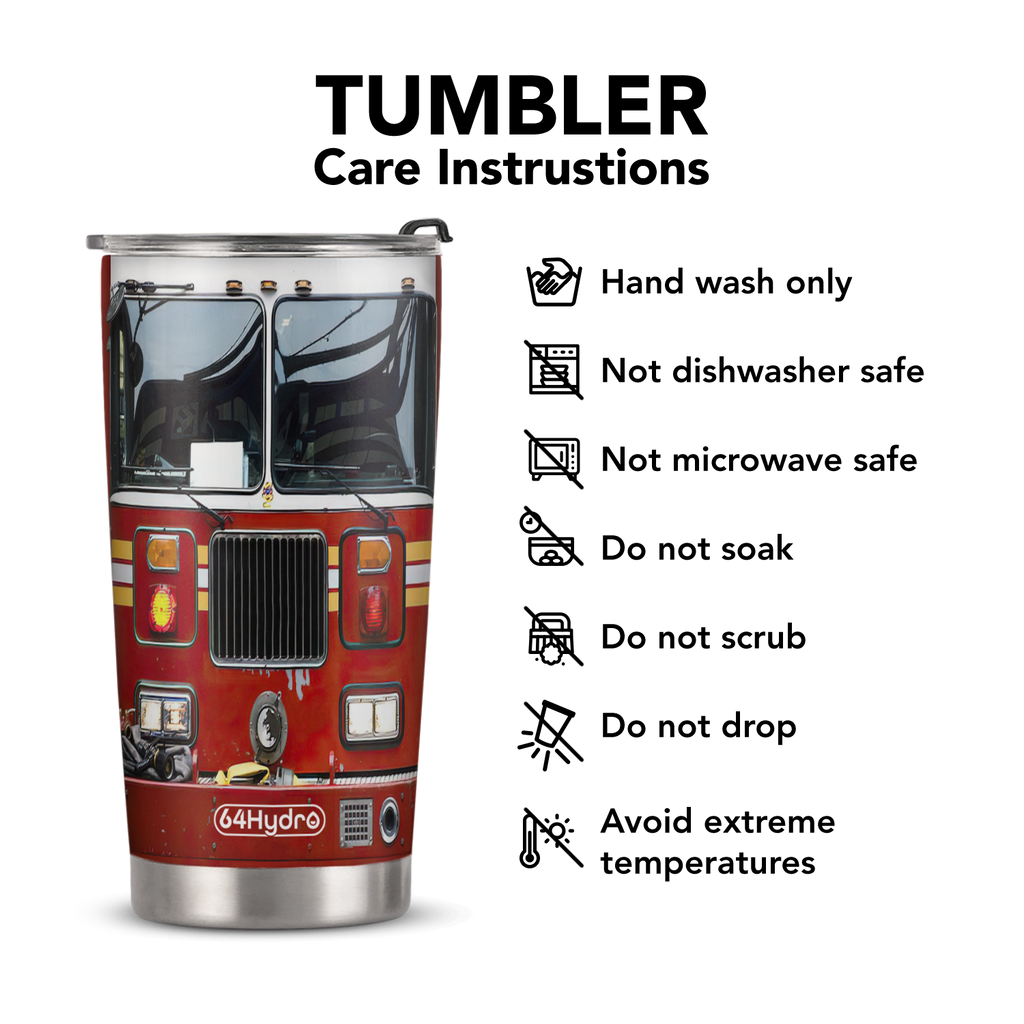Firetruck Firefighter ANRZ04119241VP Stainless Steel Tumbler
