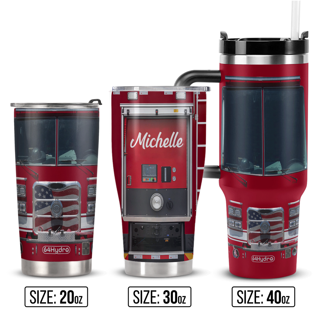 Firetruck Fire Dept ANRZ04110847YZ Stainless Steel Tumbler