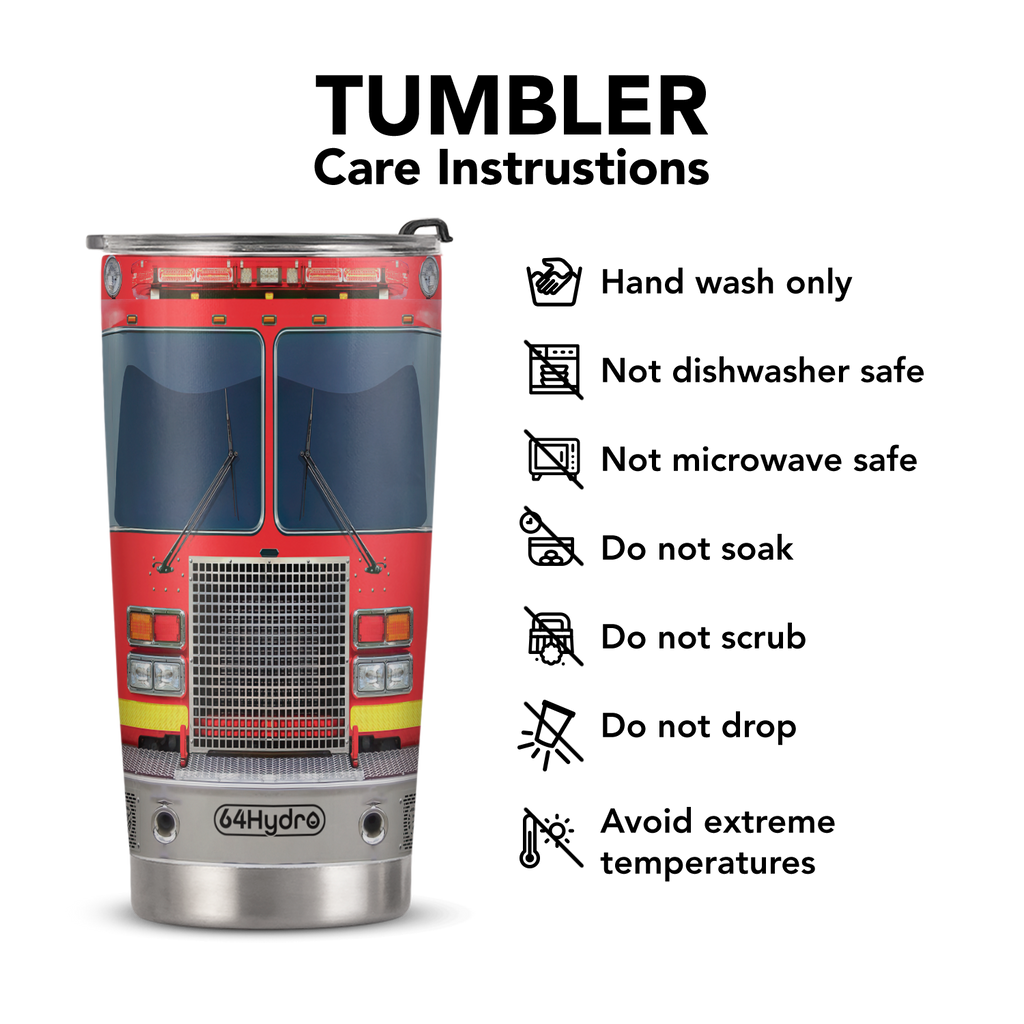 Firetruck ANRZ04117390HV Stainless Steel Tumbler