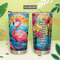 Flamingo Mosaic Tropical Garden HHAY100723059 Stainless Steel Tumbler