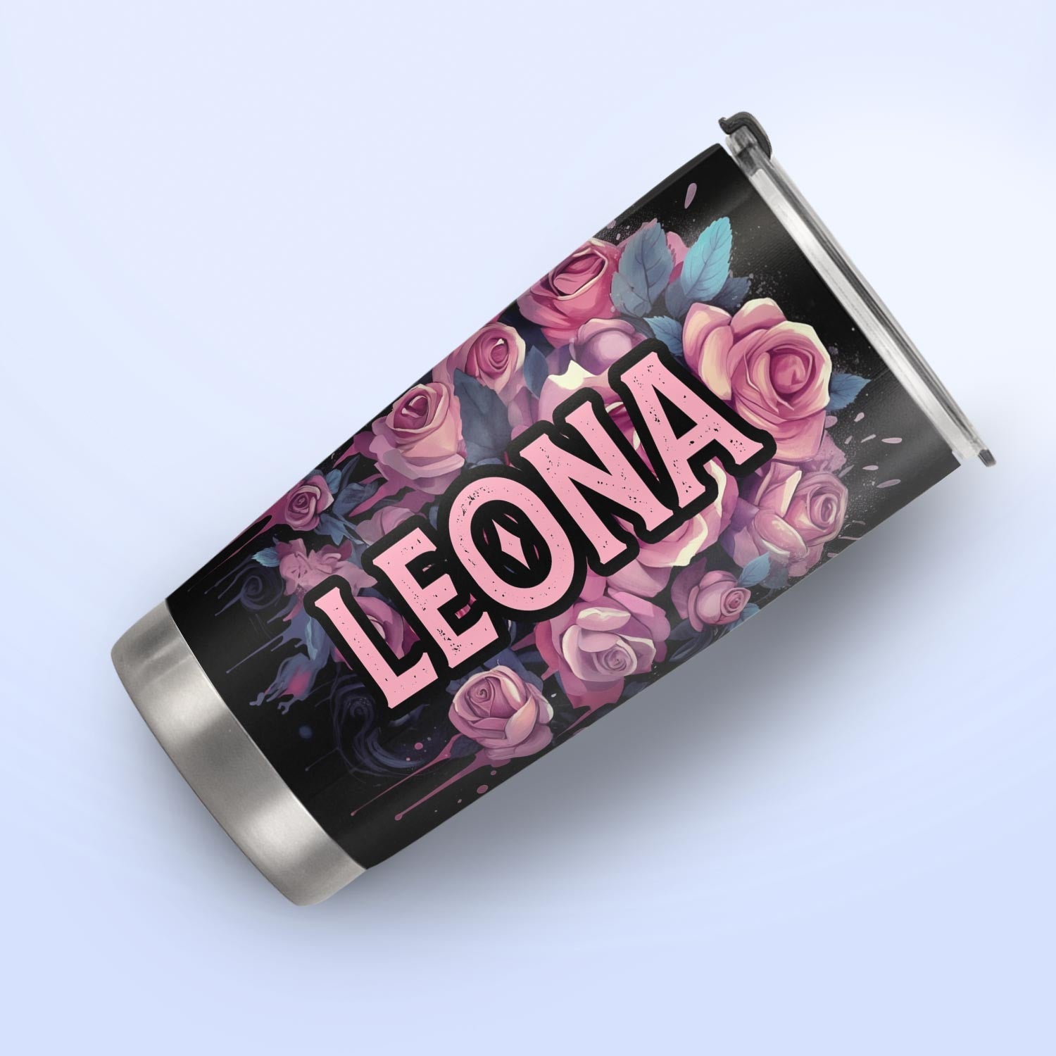 Flower Sugar Skull Woman HTRZ27096756IU Stainless Steel Tumbler