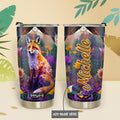 Fox Amethyst Crystal Mosaic HTRZ14096674NC Stainless Steel Tumbler