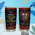 From Our First Kiss Till Our Last Breath Skull Couple HHLZ280623823 Stainless Steel Tumbler