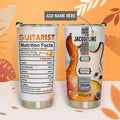 Guitarist Nutrition Facts Electric Guitar DNRZ230623601 Stainless Steel Tumbler