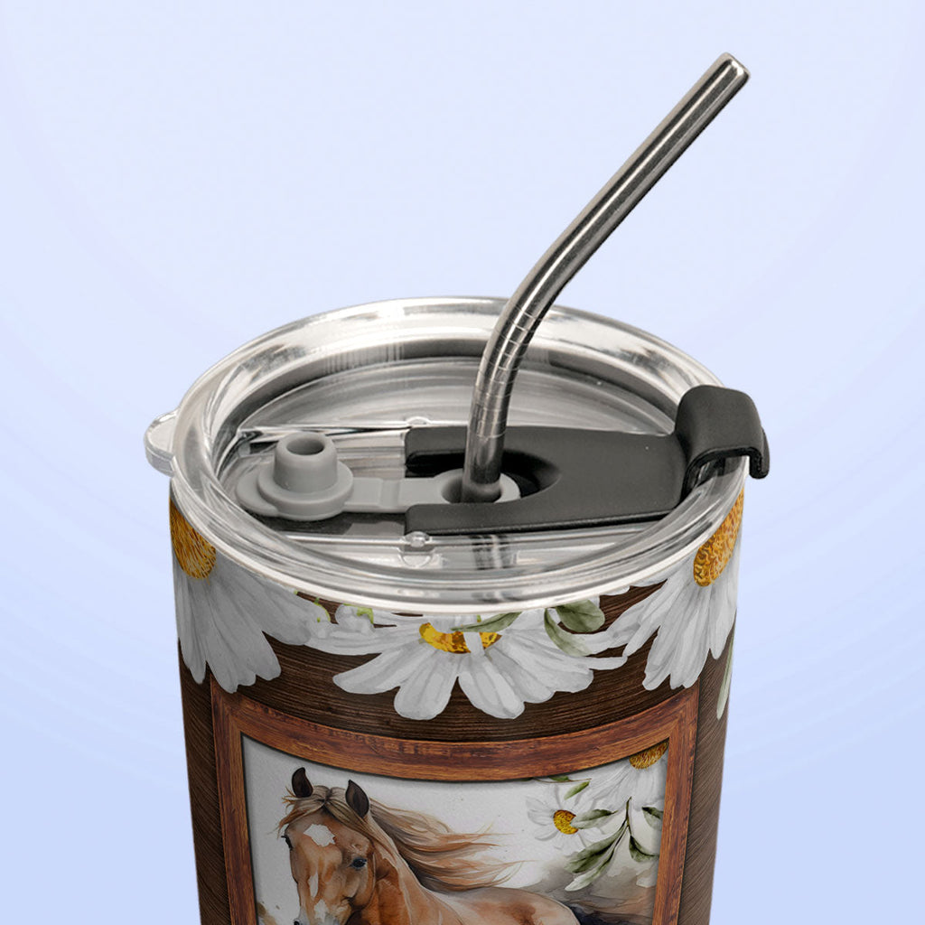 Horse Head Up Heels Down DNRZ220623461 Stainless Steel Tumbler