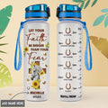 Horse Let Your Faith Be Bigger Than Your Fear HTRZ15081085VE Water Tracker Bottle