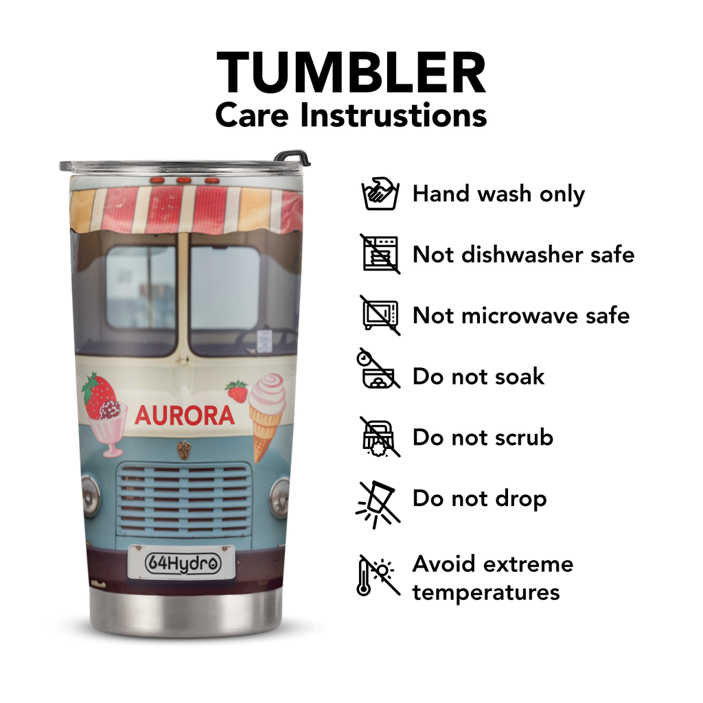 Ice Cream Car ANRZ04116610AF Stainless Steel Tumbler