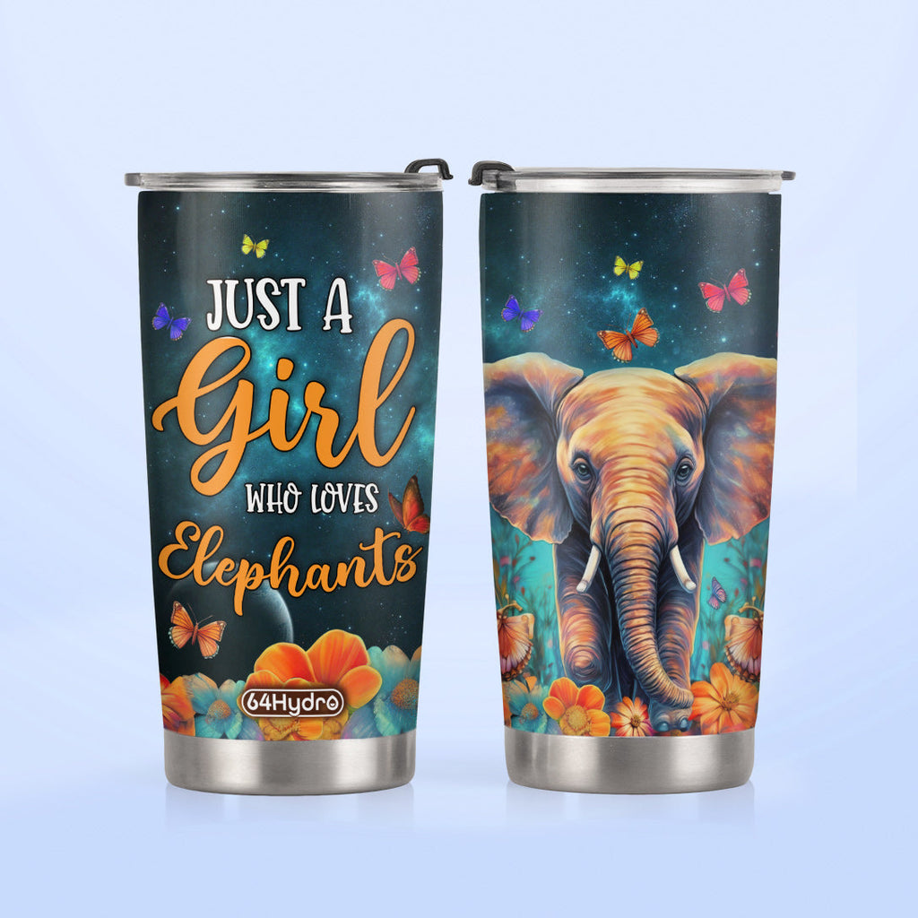 Just A Girl Who Loves Elephants HHLZ280623612 Stainless Steel Tumbler