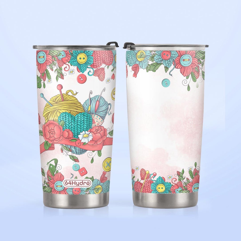 Knitting Lover HTRZ26095398FQ Stainless Steel Tumbler