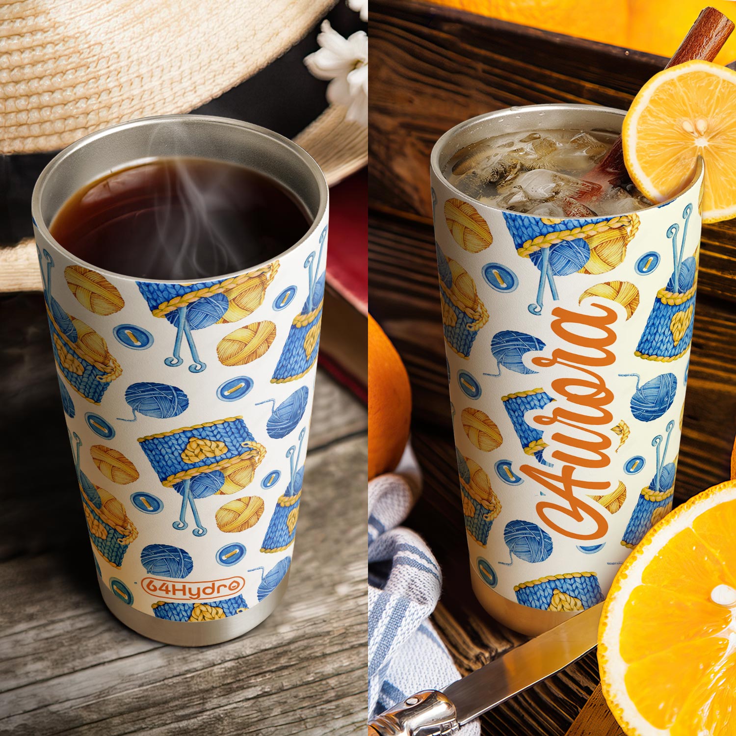 Knitting Pattern HTRZ26090957NC Stainless Steel Tumbler