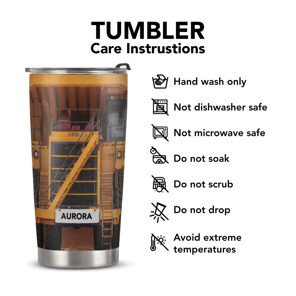 Large Dump Truck HHRZ21113511RQ Stainless Steel Tumbler
