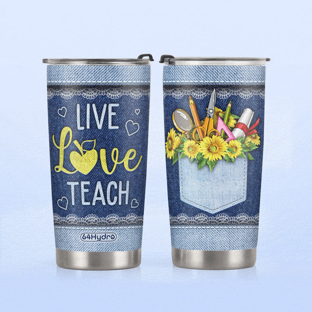 Live Love Teach HTRZ26076282TG Stainless Steel Tumbler