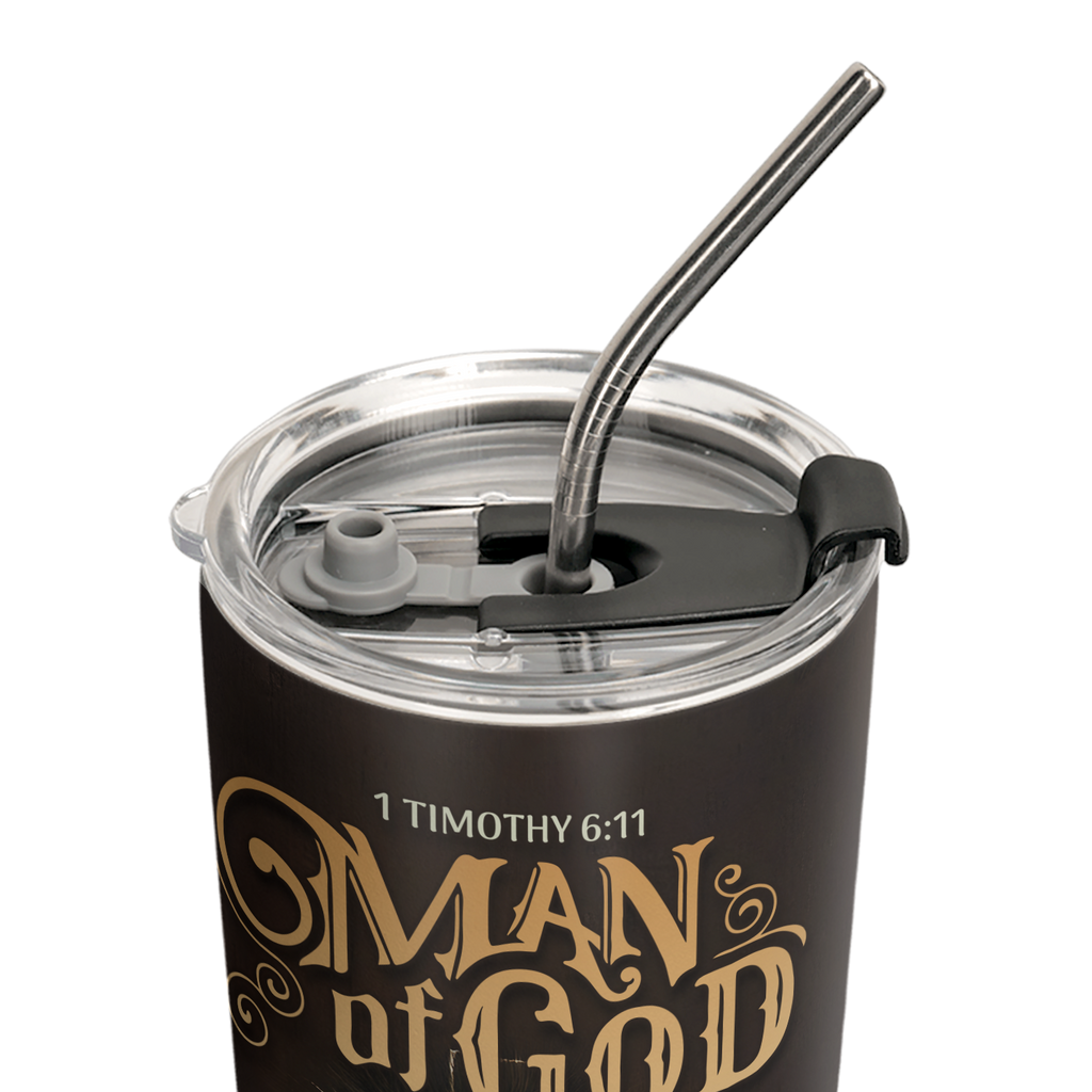 Man Of God 1 Timothy 6 11 Lion Warrior ANRZ04110322HI Stainless Steel Tumbler