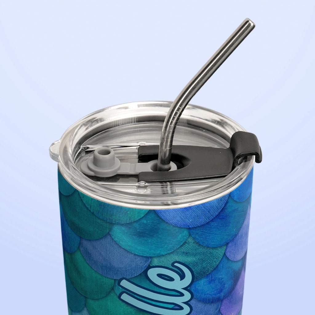 Mermaid Scales Pattern HHRZ20094070RP Stainless Steel Tumbler