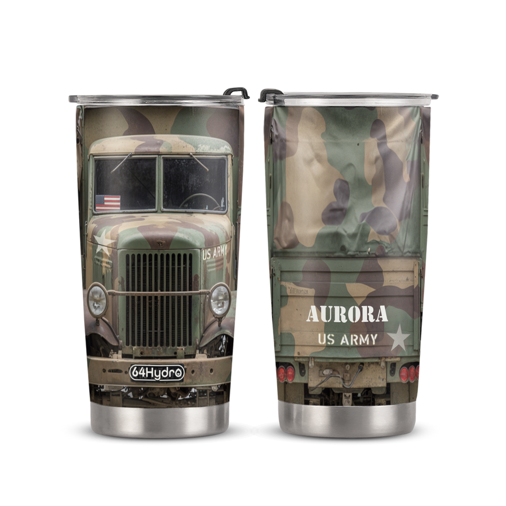 Military Truck ANRZ04114566HH Stainless Steel Tumbler