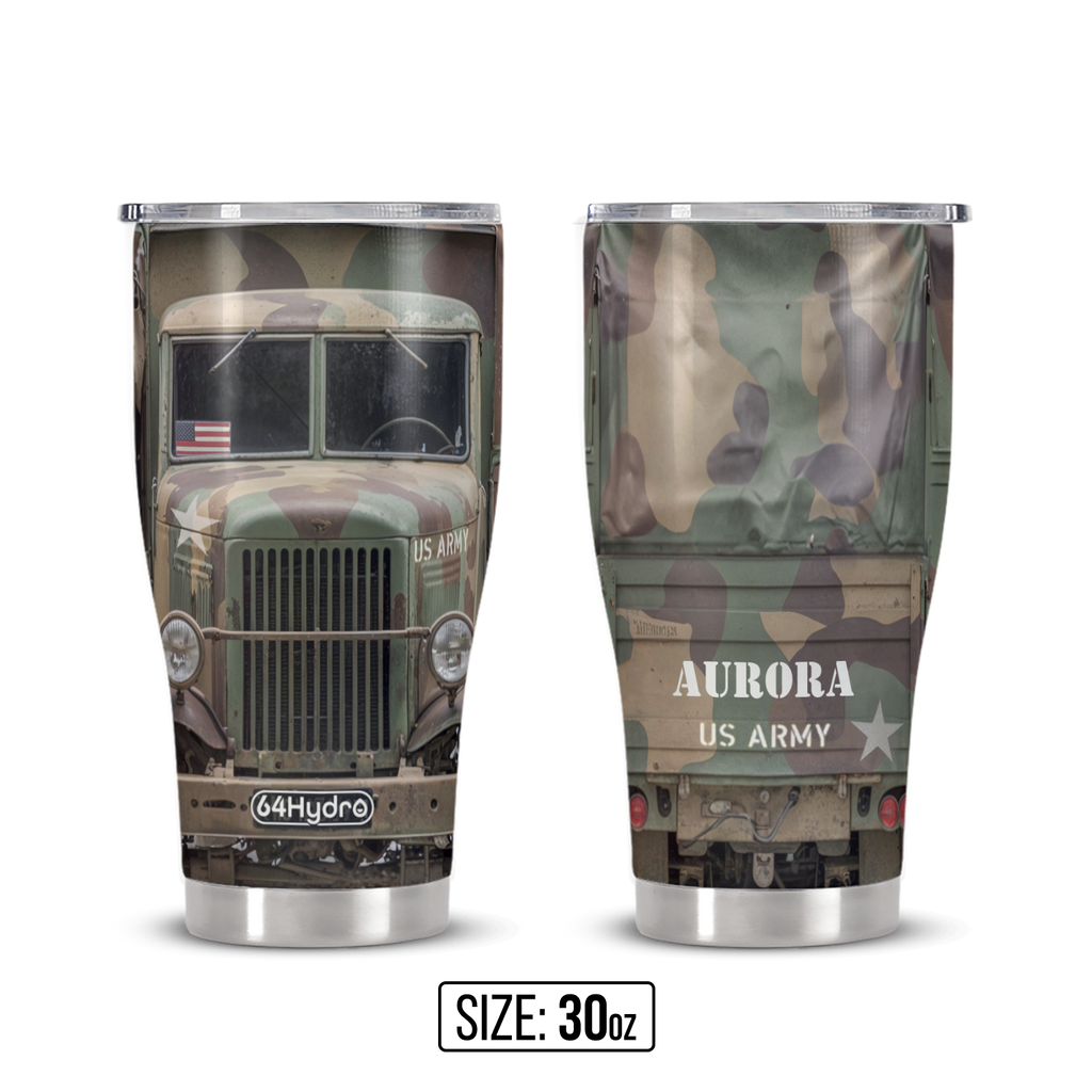 Military Truck ANRZ04114566HH Stainless Steel Tumbler