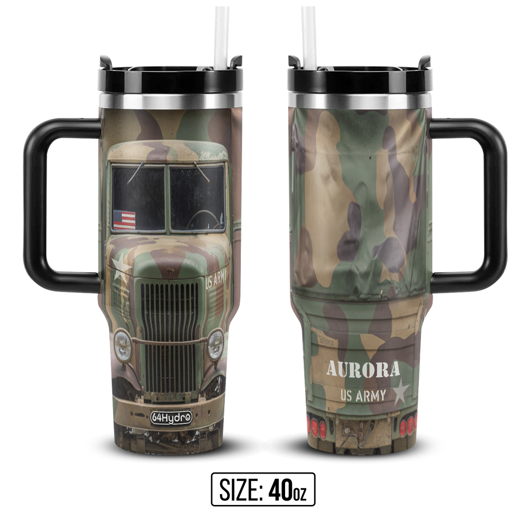 Military Truck ANRZ04114566HH Stainless Steel Tumbler