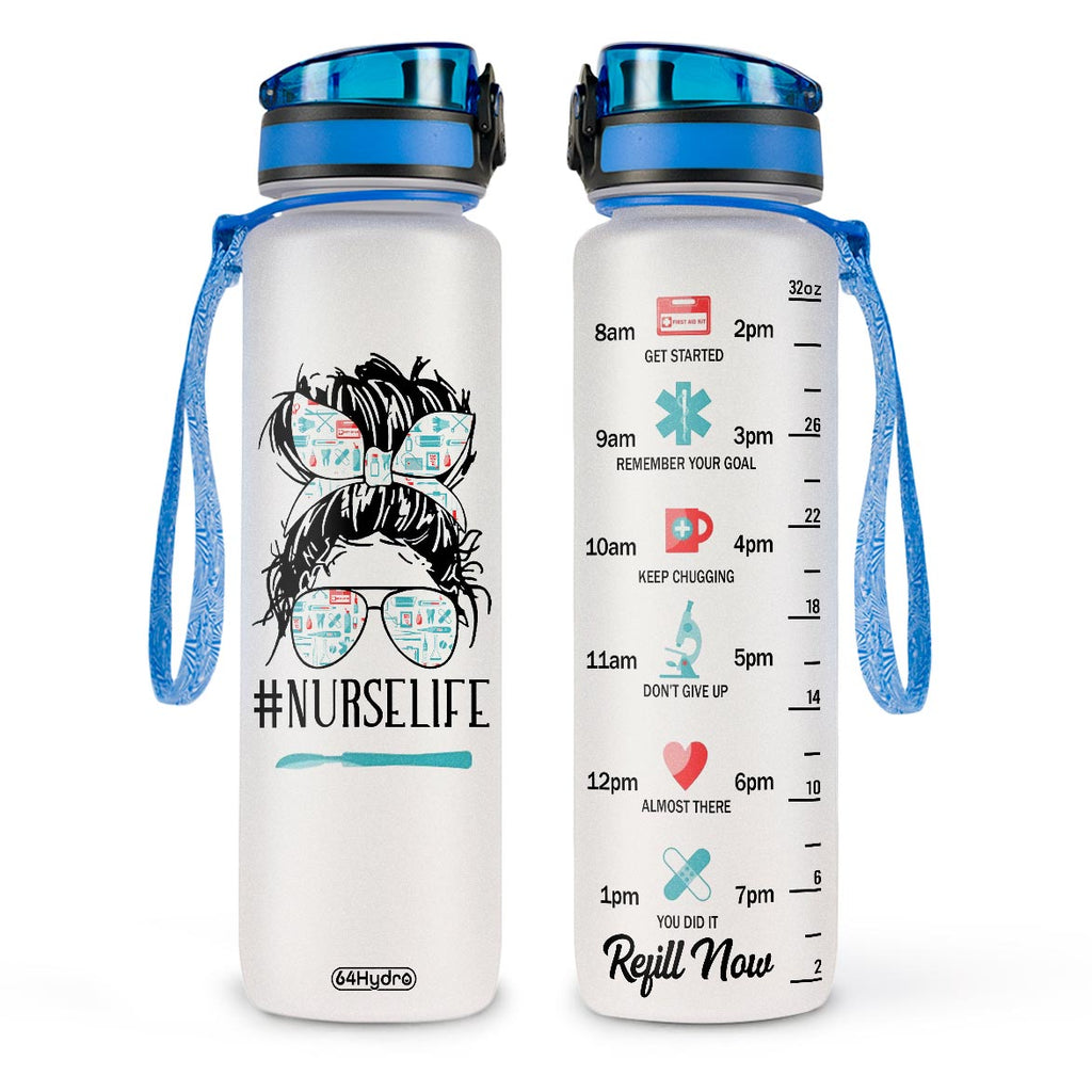 Nurse Life HHRZ09088673YI Water Tracker Bottle
