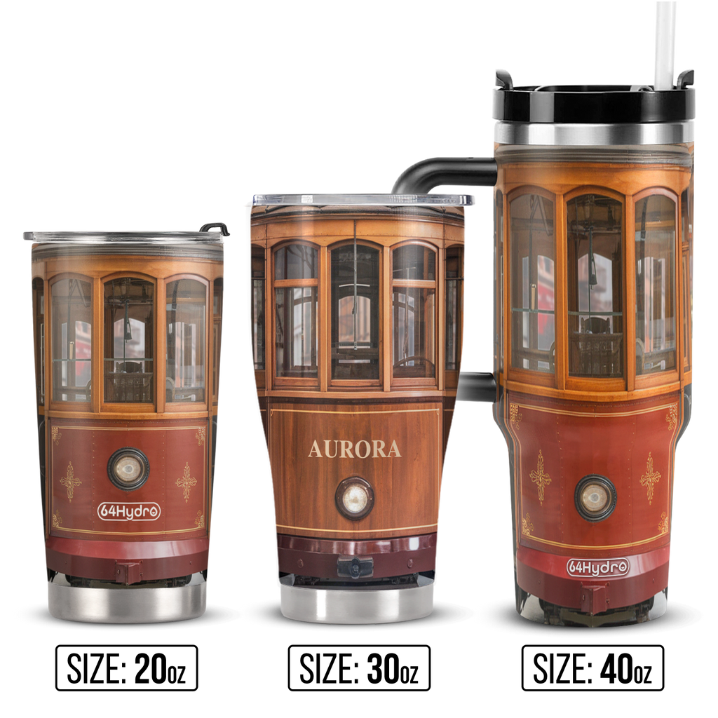 Old Vintage Tram ANRZ04114855OS Stainless Steel Tumbler