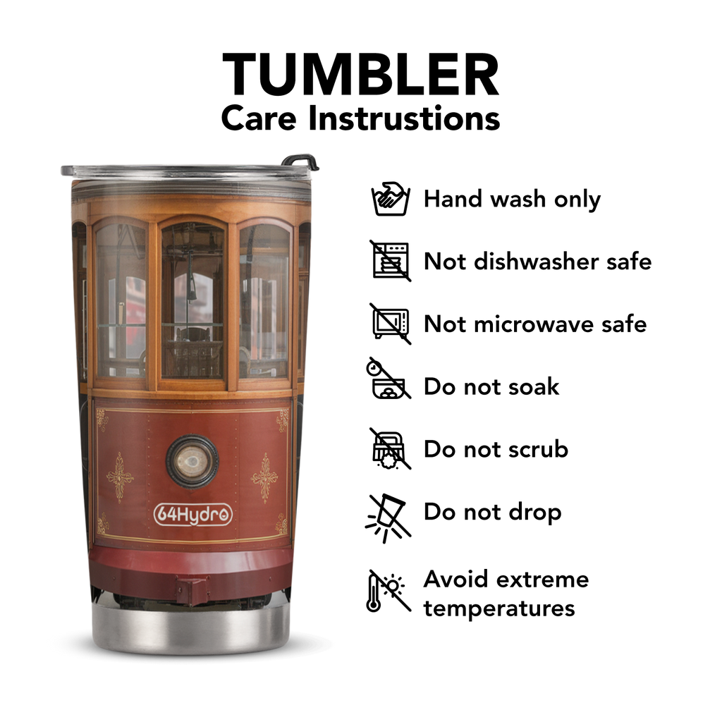 Old Vintage Tram ANRZ04114855OS Stainless Steel Tumbler