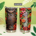 Owl Leather Carving HHAY100723892 Stainless Steel Tumbler